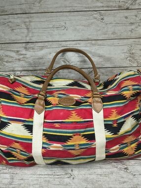 Gitano Large Southwestern Aztec Weekender Duffel Bag
